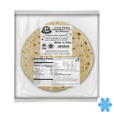 Piadina Congelata 29 Cm 600g 5 Ud X 10 Adp