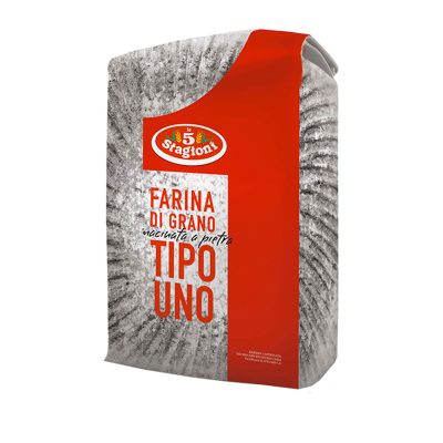 Farina Macinata A Pietra Tipo «1» 25kg 5 Stagioni