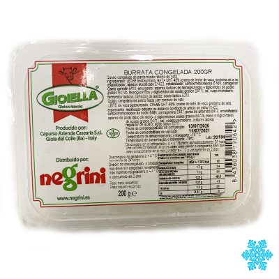 Burrata 200gr Congelada X 20uds Negrini