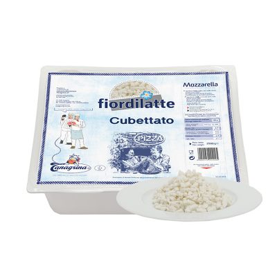 Mozz Fior Di Latte Cubettata 2,5kgx4vas Tanagrina